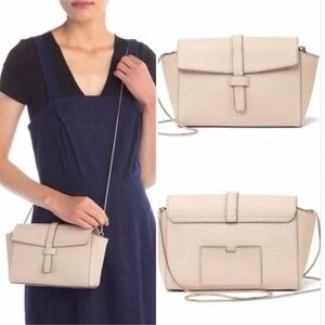 NWT kate spade Riverside St Emmie Warm Beige Chain Strap Leather Crossbody